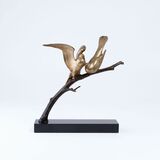 An Art deco Bronze 'Two Birds on a Branch' - image 1