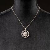 A modern Diamond Pendant on Necklace - image 2