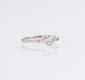 Diamant-Brillant-Ring 'Herz' - Bild 2