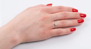 Diamant-Brillant-Ring 'Herz' - Bild 3