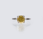 A Solitaire Fancy Diamond Ring - image 1