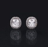 A Pair of very fine Diamond Earstuds with River Diamonds - image 1