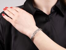 A Diamond Bangle Bracelet - image 3