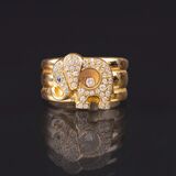 A Gold Ring 'Elephant Happy Diamond' - image 1