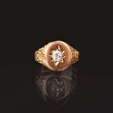 An antique Old Cut Diamond Ring - image 1
