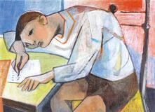 Writing Boy - image 1