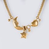 Gold-Collier 'Mond und Sterne' - Bild 1