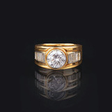 A rare-white Solitaire Diamond Ring - image 1