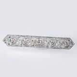 An Art Nouveau Diamond Brooch - image 2