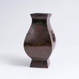 A Bronze Han-Style Fanghu Vessel - image 1