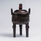 A Bronze Ding Vessel - image 7