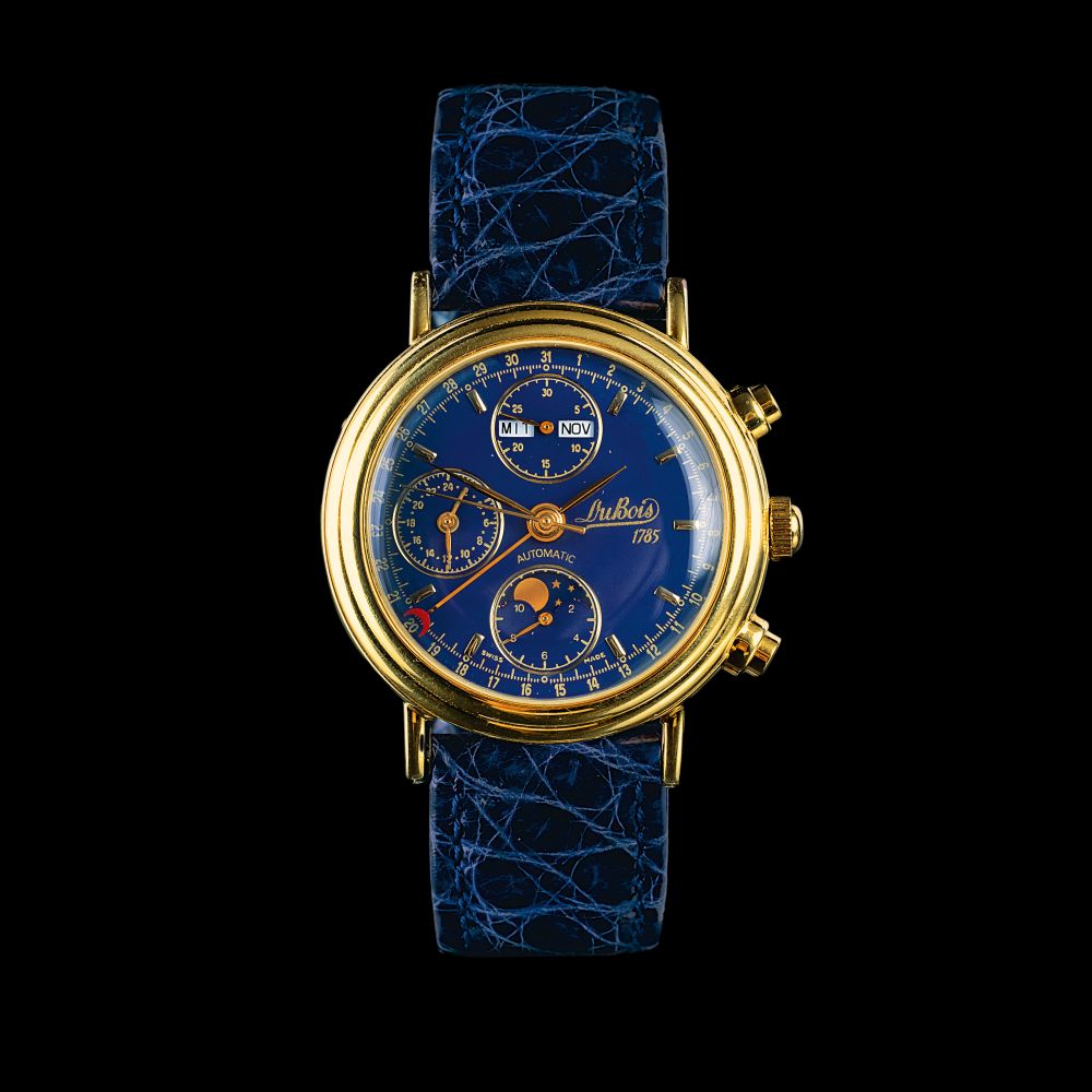 A Gentlemen's Wristwatch with Moonphase and Date