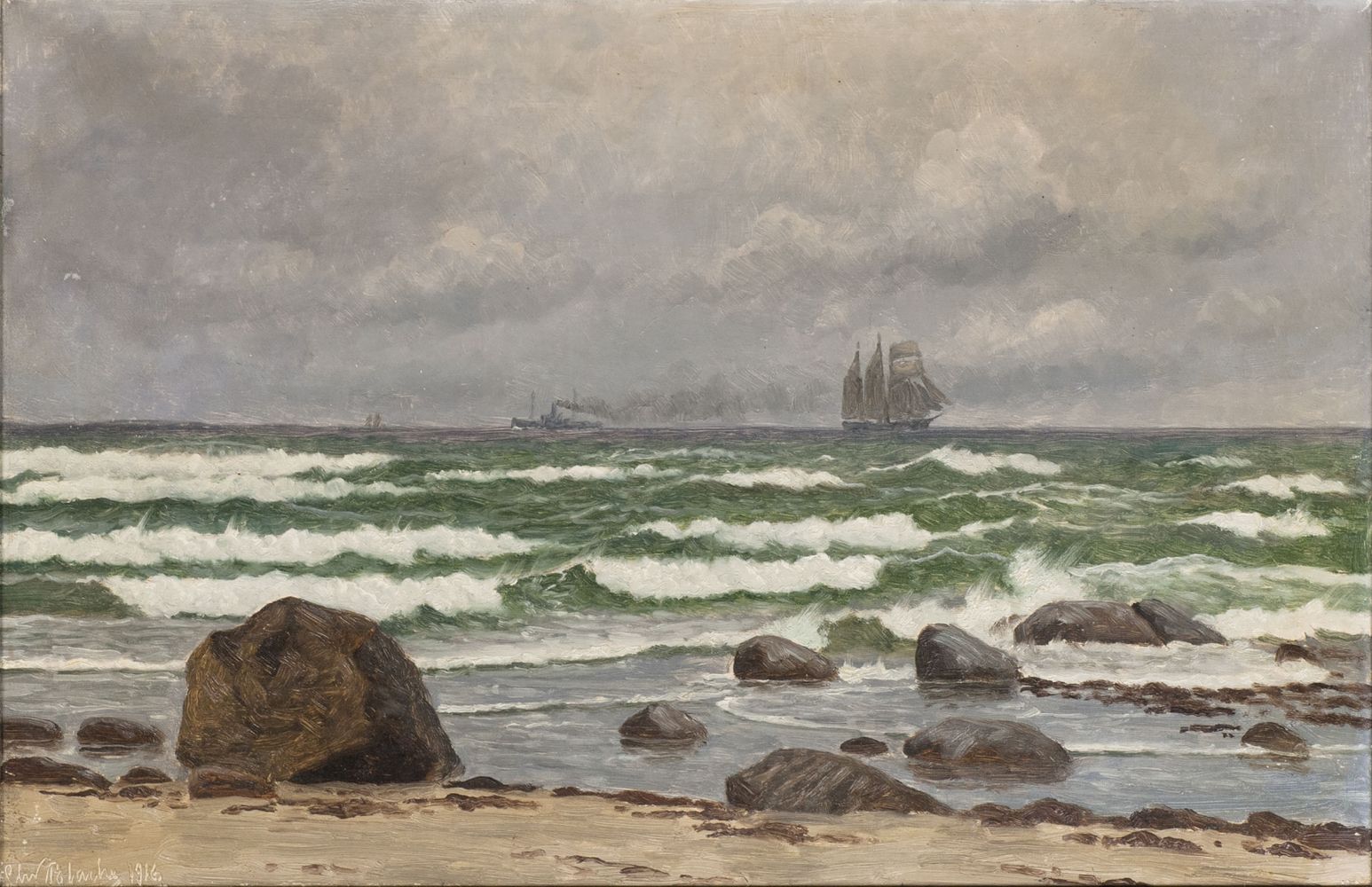 Christian Vigilius Blache - Begegnung auf See Begegnung auf See
