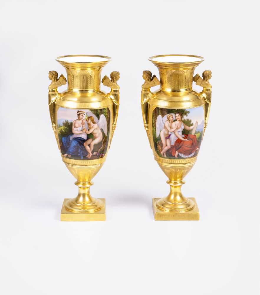 A Pair of Fine Empire Vases