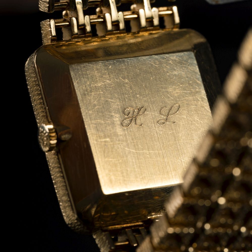 Armbanduhr 'Golden Ellipse Grey Dial' mit Gold-Armband - Bild 2