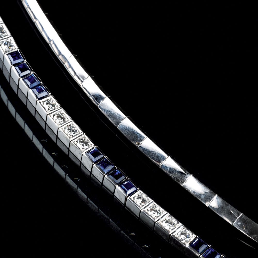 A colour fine Sapphire Diamond Bracelet - image 3