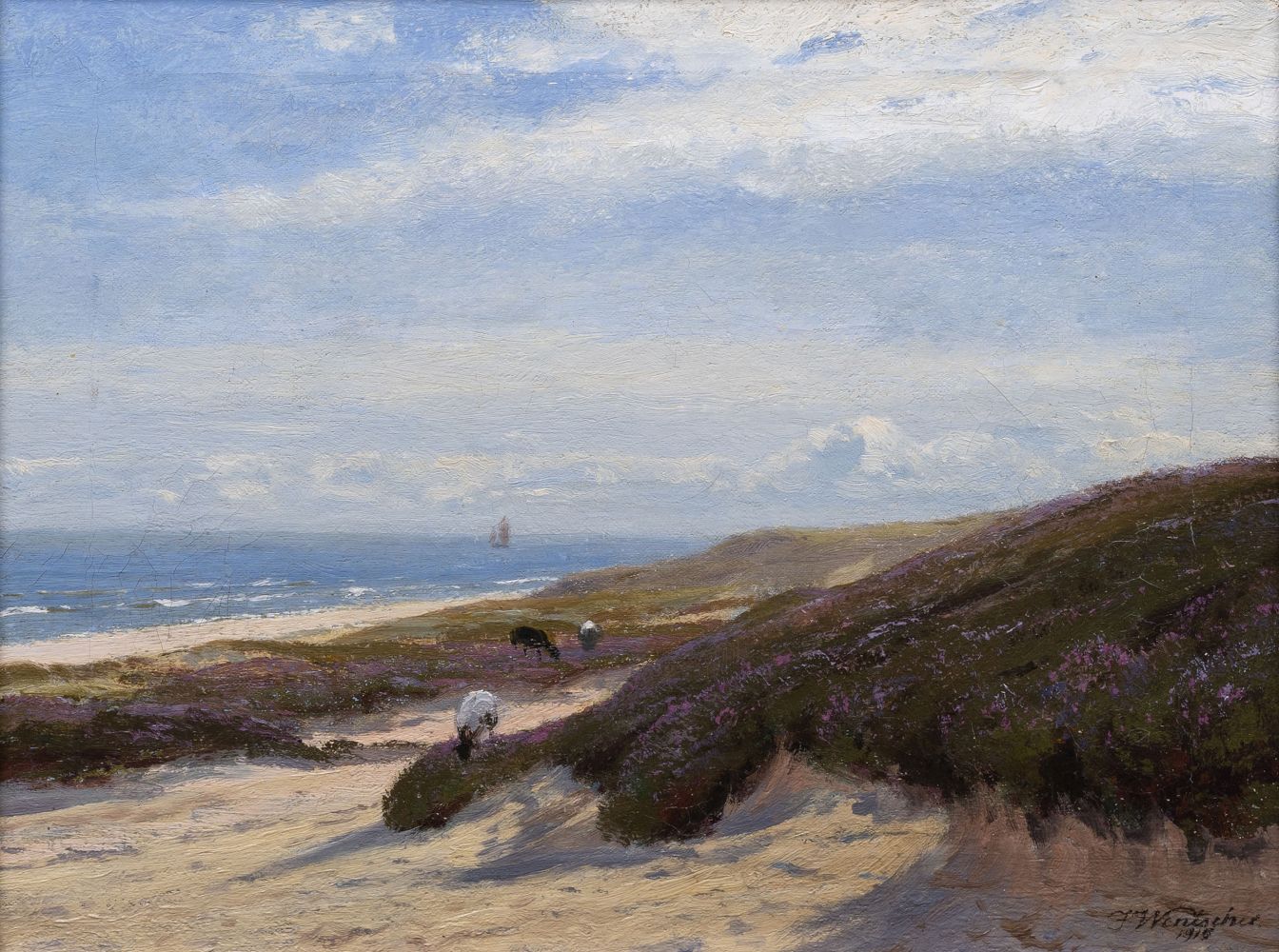 Julius Wentscher - Dunes by the Baltic Sea Dunes by the Baltic Sea