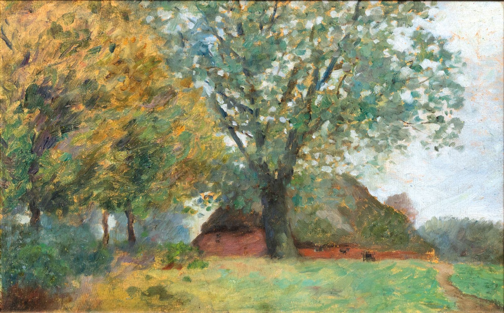 Thomas Herbst - Bauernhaus hinter Bäumen Bauernhaus hinter Bäumen
