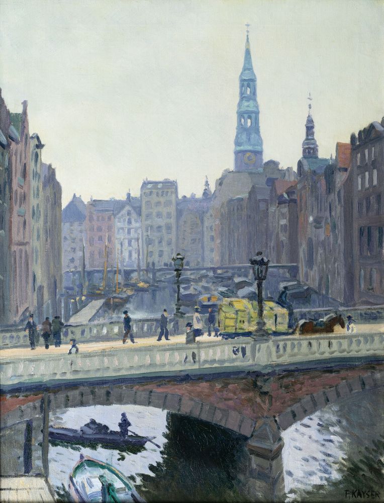 Trostbrücke and St. Katharinen in Hamburg