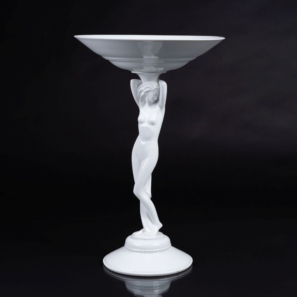 An Art deco Centrepiece with Female Nude - image 2