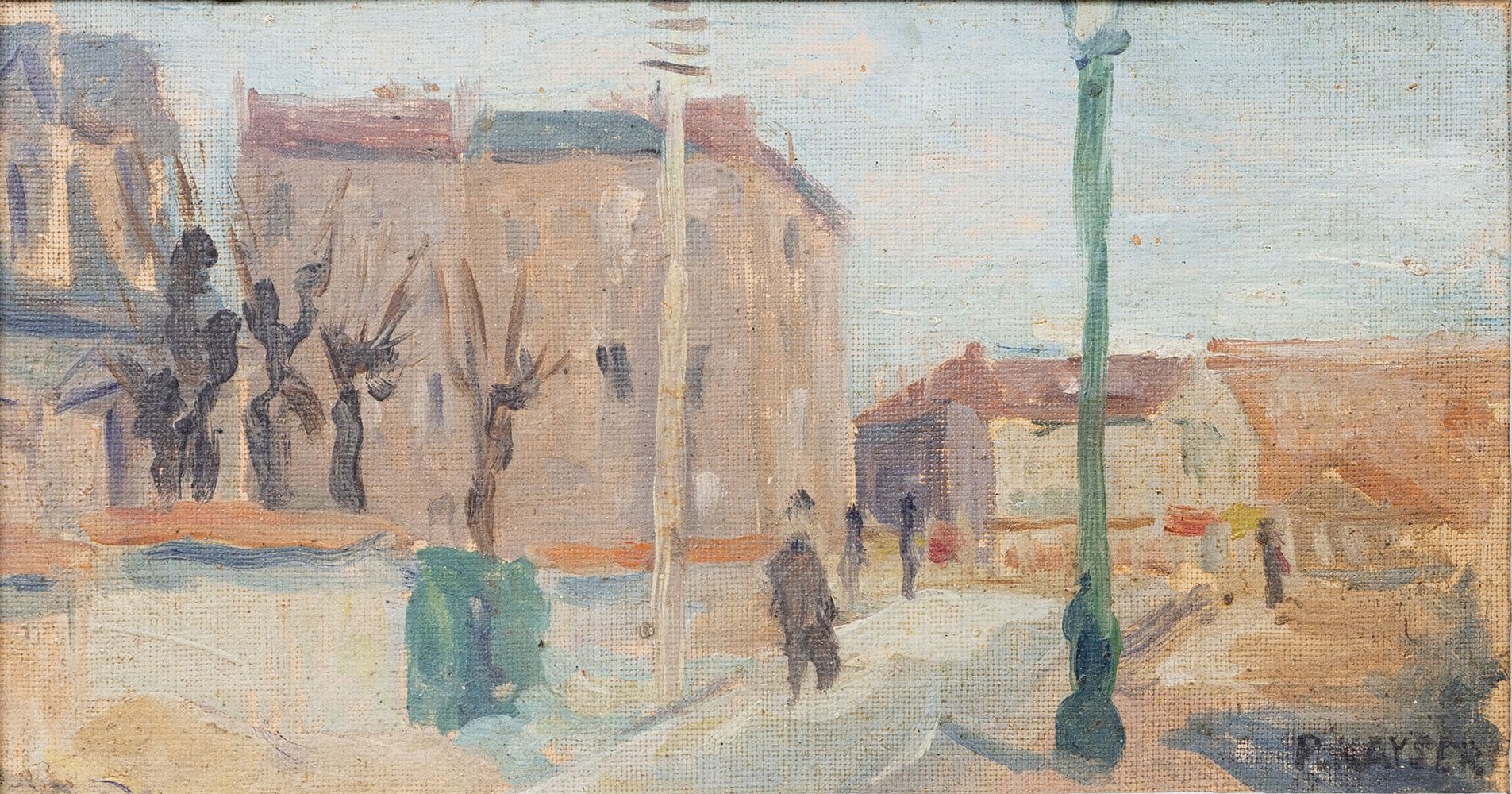 Paul Kayser - Street in Hamburg Street in Hamburg