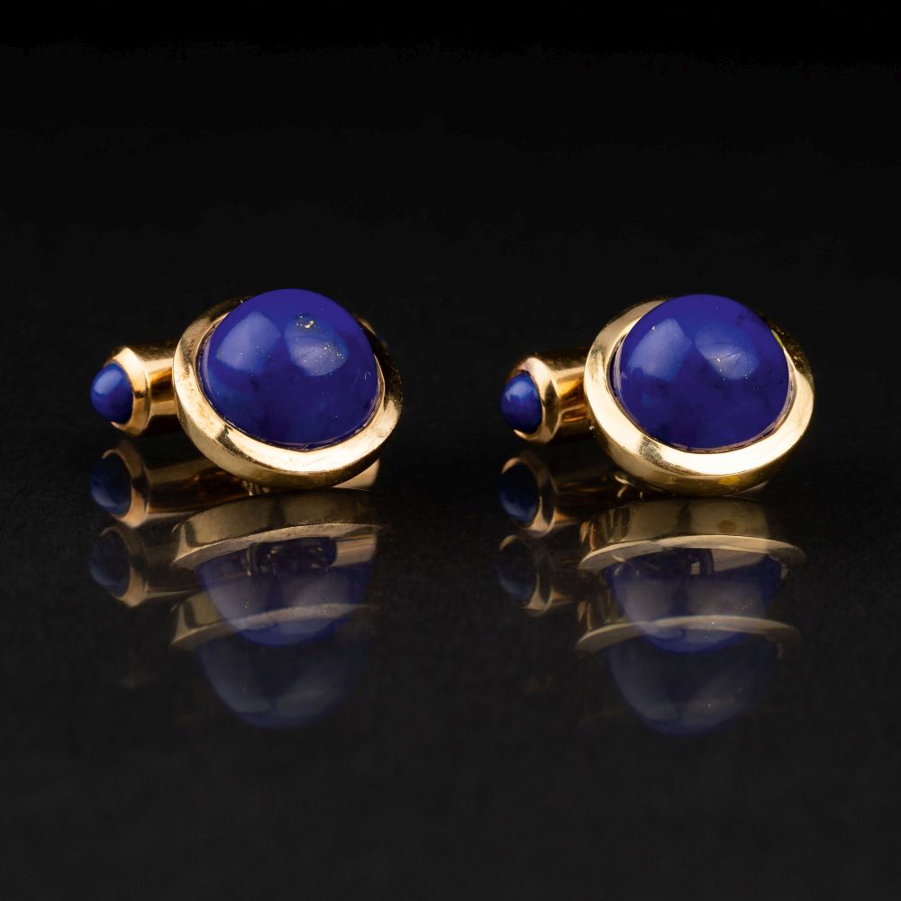 A Pair of Lapi Lazui Cufflinks