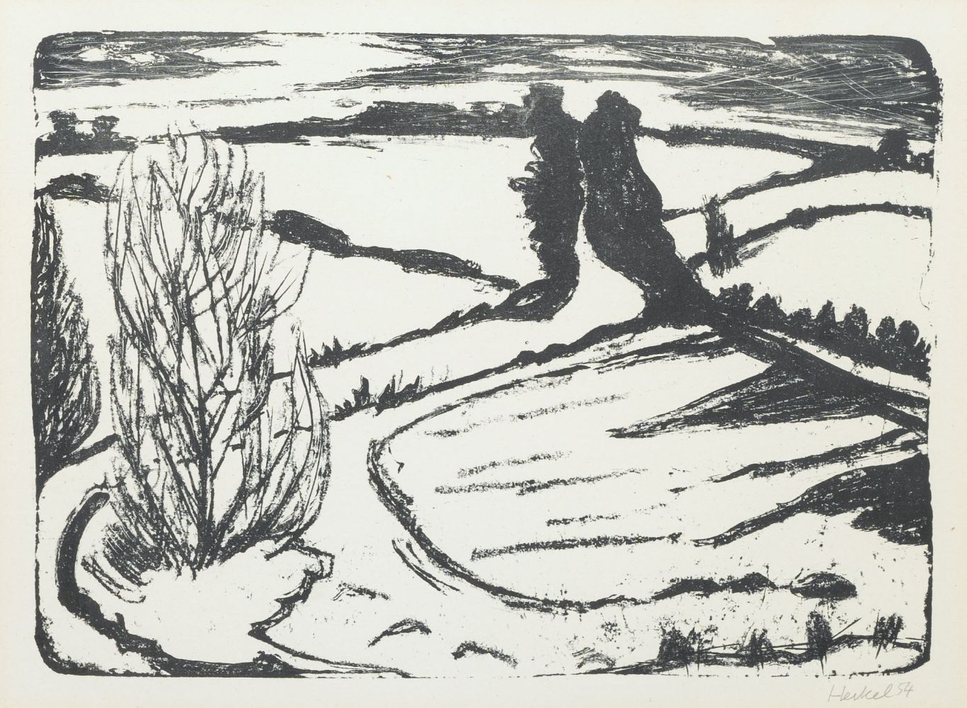 Erich Heckel - Winter in Schleswig-Holstein Winter in Schleswig-Holstein