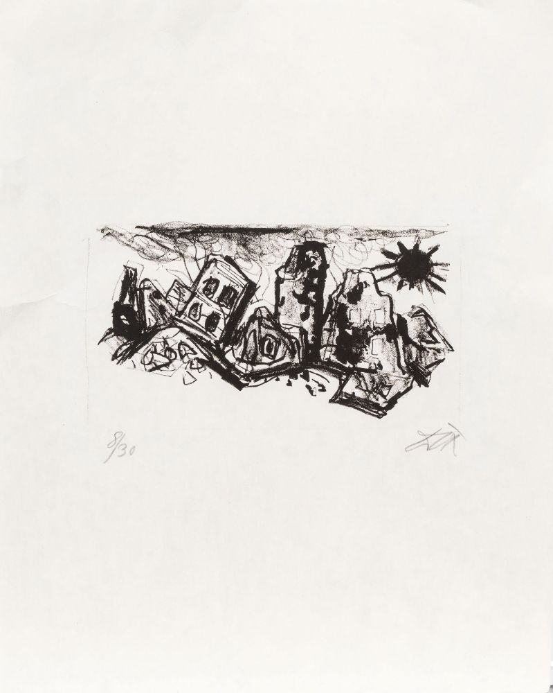 Otto Dix - Die Weherufe über die unbußfertigen Städte Die Weherufe über die unbußfertigen Städte