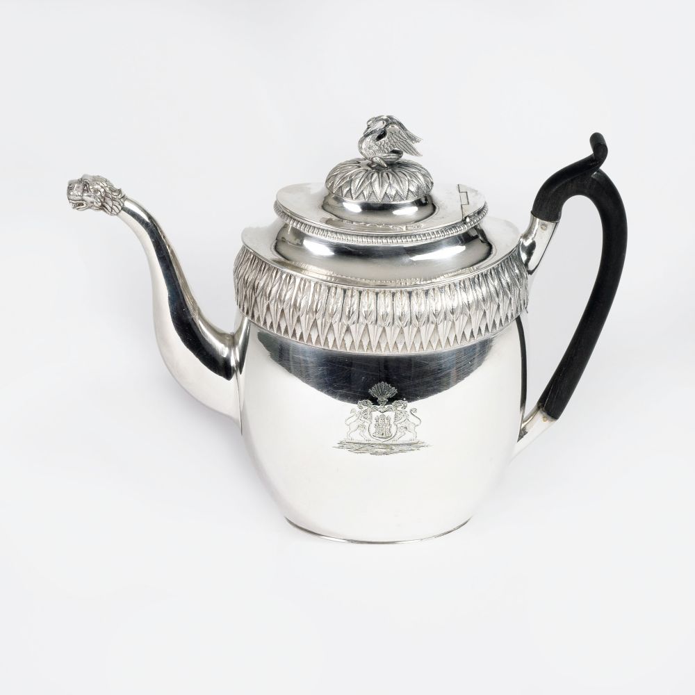 Johann Heinrich Friedrich Viol, Hamburg, Meister 1816 - 1843 - Empire-Kaffeekanne Empire-Kaffeekanne