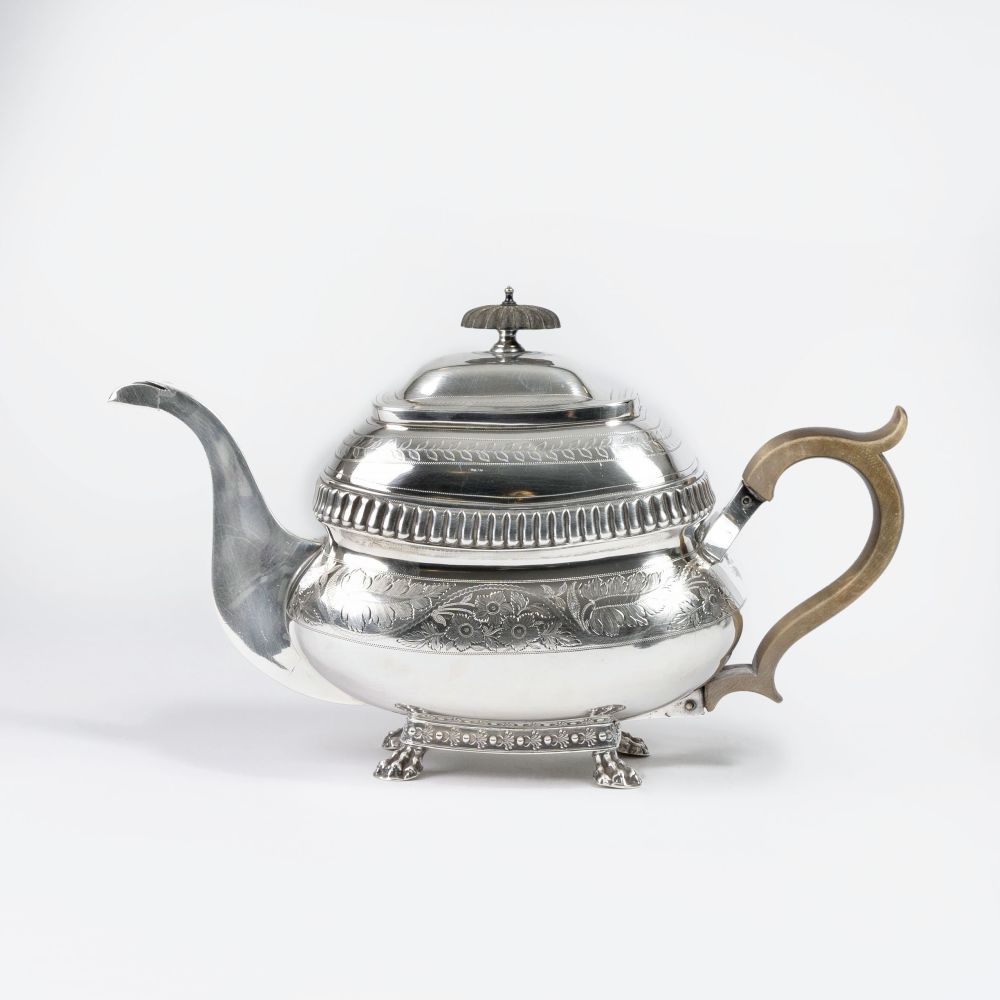Alice & George Burrows, London, reg. 1802 - George III Teekanne George III Teekanne