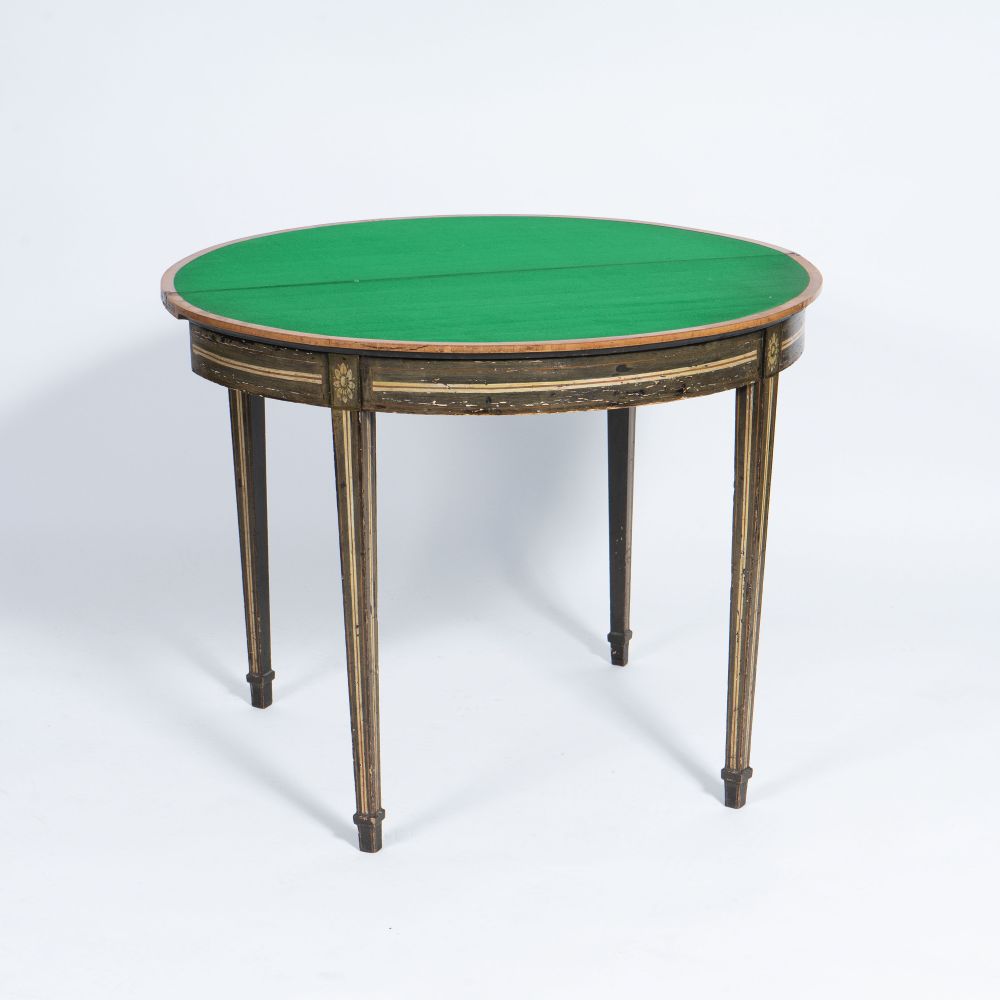 A Demi-Lune Play-Drop-Leaf Table - image 2