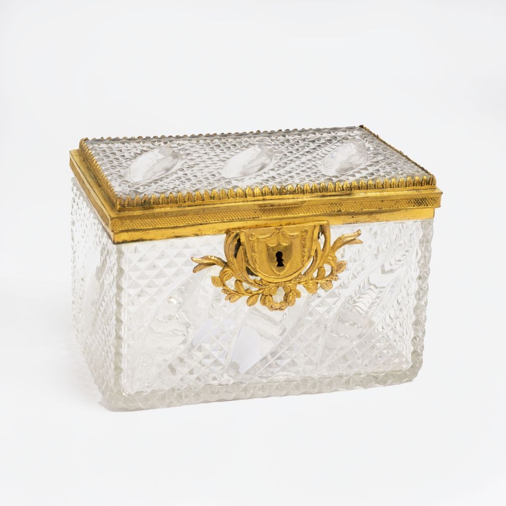 An Empire Ormolu-mounted Cut-Glass Casket