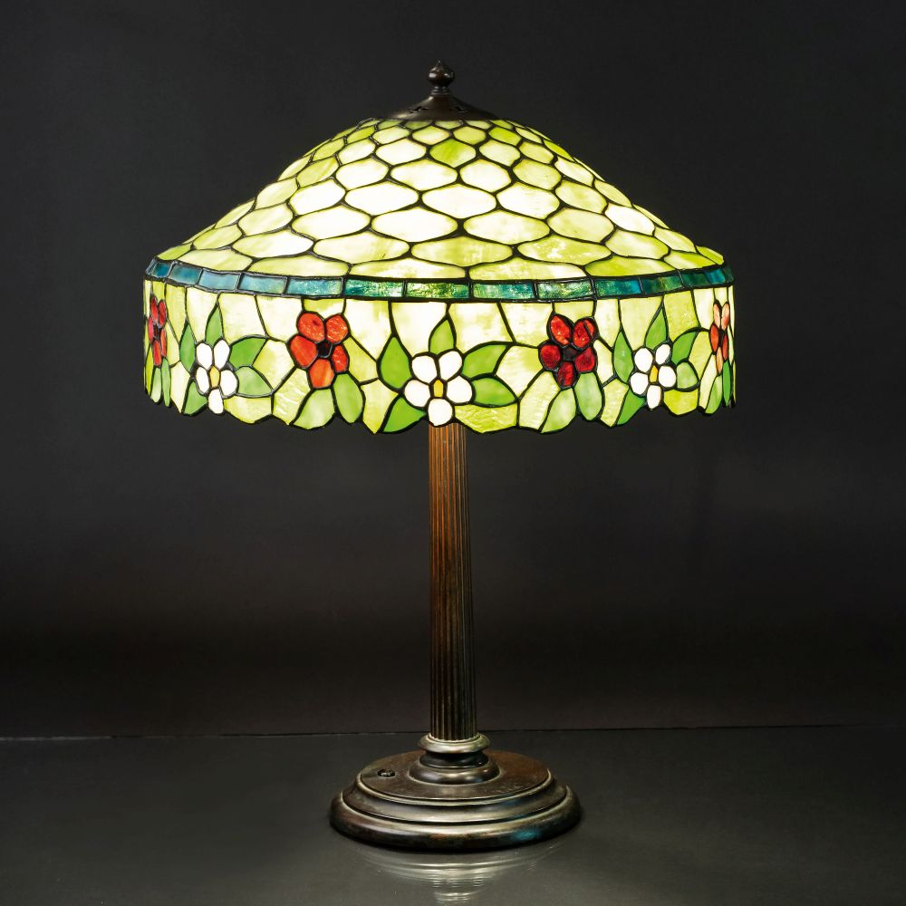 A Large Art Nouveau Table Lamp A Large Art Nouveau Table Lamp