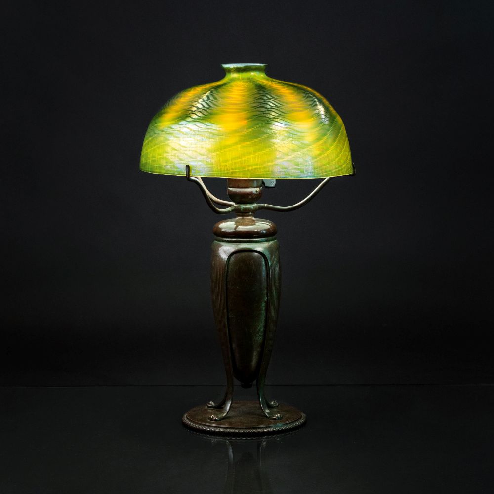A 'Greek' Table Lamp with Favrile Shade - image 2