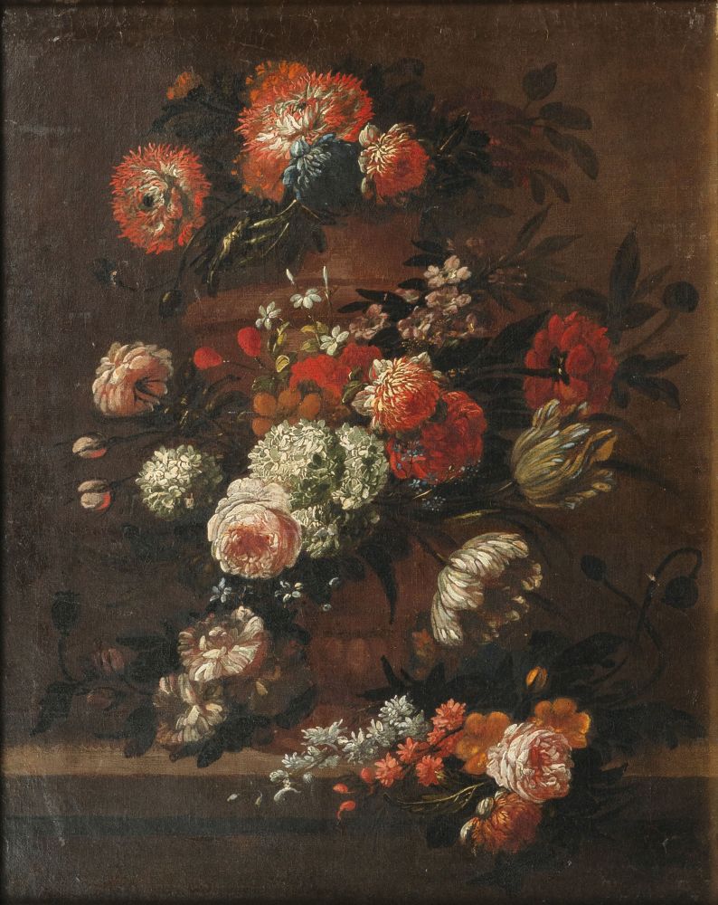 Paar Gegenstücke: Blumen in Vasen - Bild 3