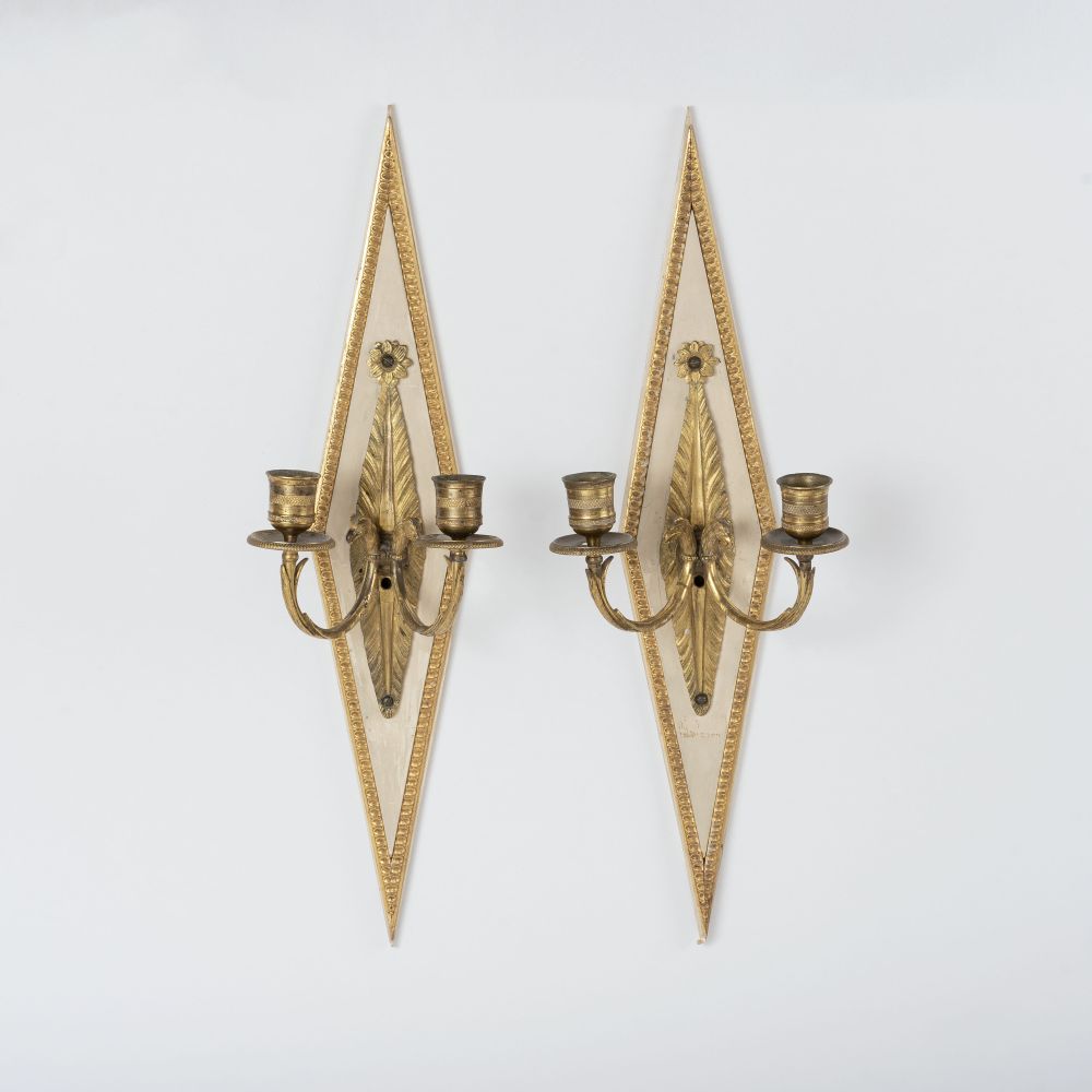 Paar Wandappliken im gustavianischen Stil Paar Wandappliken im gustavianischen Stil