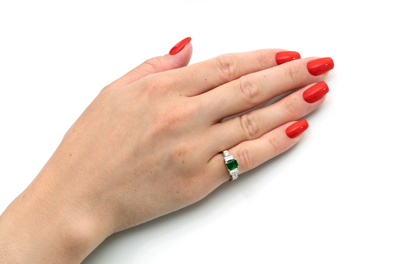 Smaragd-Diamant-Ring - Bild 2