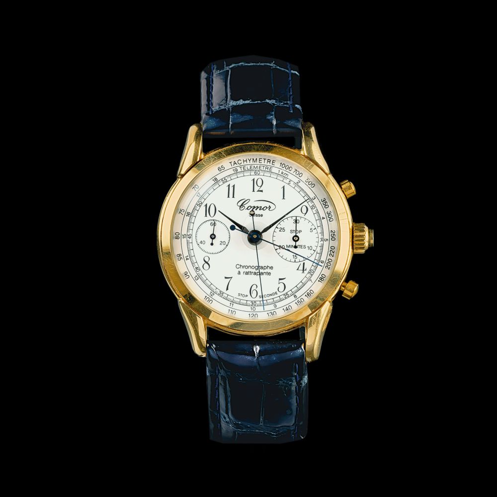 Comor Suisse - Herren-Armbanduhr 'Landeron Chronograph Rattrapante' Herren-Armbanduhr 'Landeron Chronograph Rattrapante'