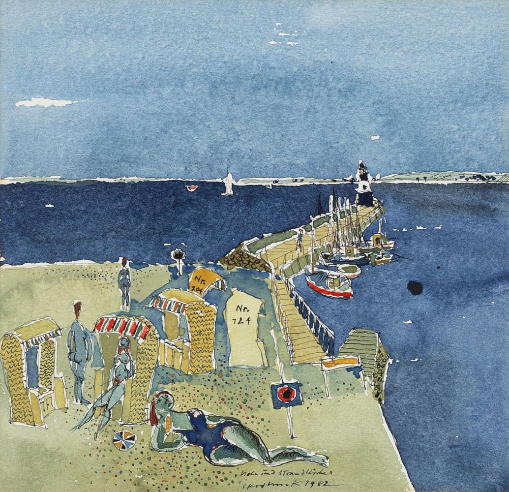 Horst Skodlerrak - Beach of Travemünde Beach of Travemünde