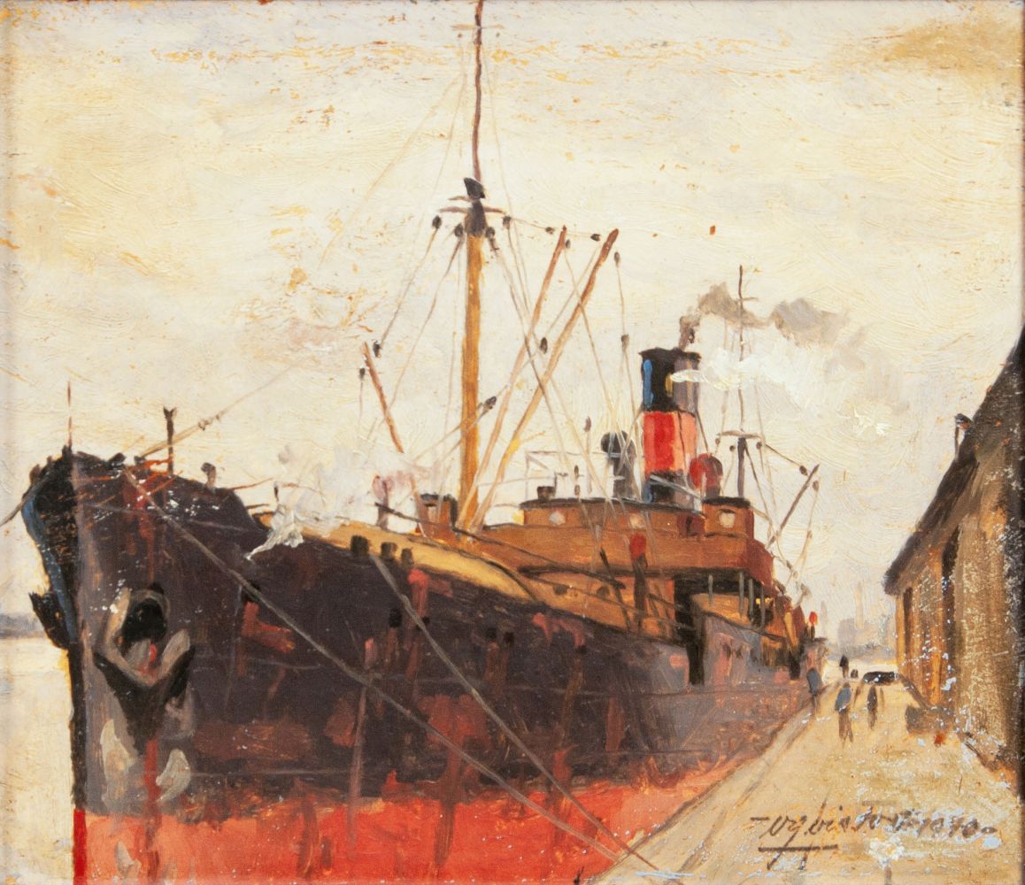 Ship by a Quai