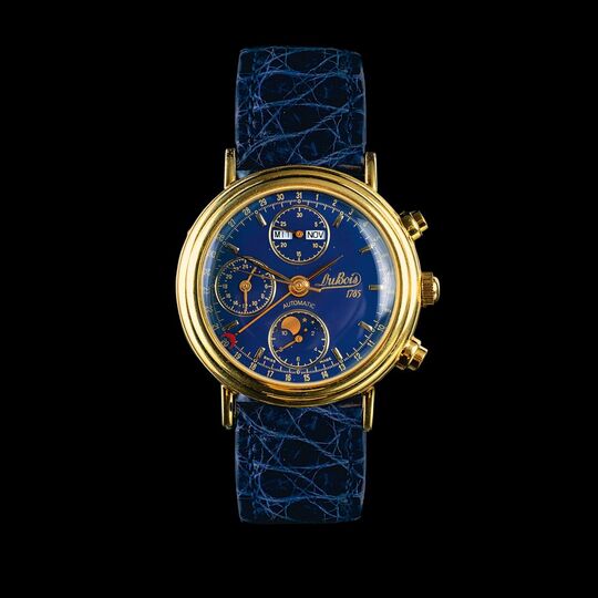 Herren-Armbanduhr mit Mondphase und Datumsanzeige