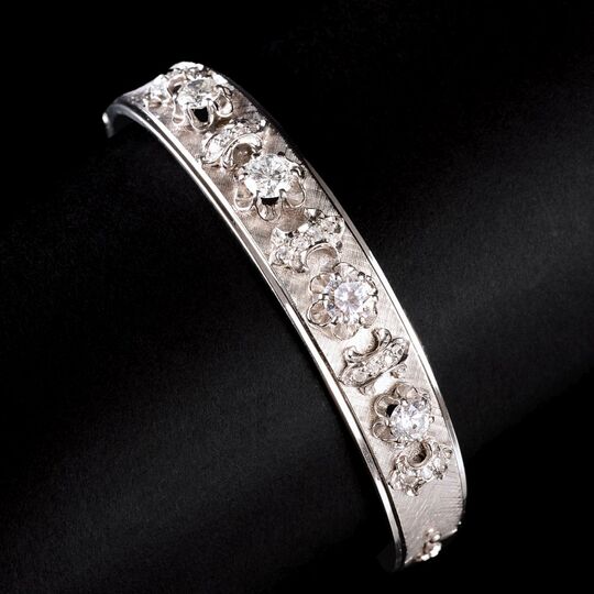 A Diamond Bangle Bracelet