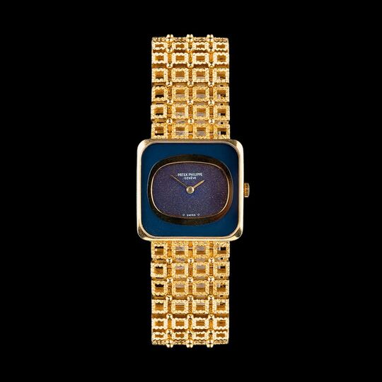 Wristwatch 'Golden Ellipse Grey Dial' with Gold Bracelet