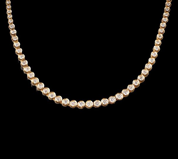 A Rivière Diamond Necklace