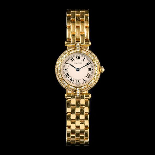 Damen-Armbanduhr 'Panthere Vendome' mit Diamanten