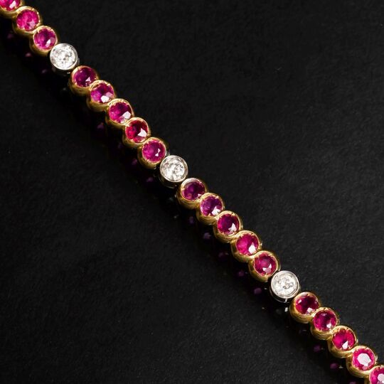 A Ruby Diamond Bracelet