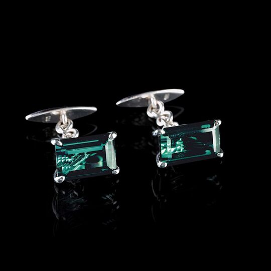 A Pair of Tourmaline Cufflinks