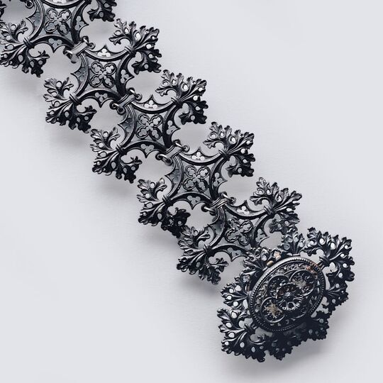 A Late Biedermeier Bracelet. so called Berlin Iron Jewellery