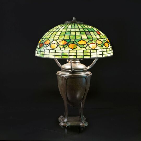 A Large Greek Design Table Lamp 'Vine Border'