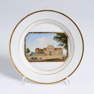 Plate with View of Oranienburg Palace